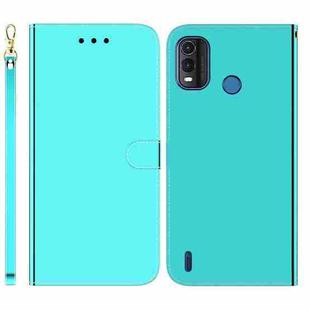 For Nokia G11 Plus Imitated Mirror Surface Horizontal Flip Leather Phone Case(Mint Green)