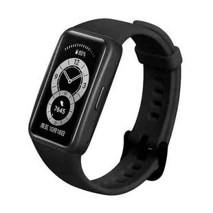 For Huawei Band 6 Silicone Watch Band(Black)