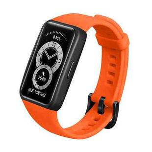 For Huawei Band 6 Silicone Watch Band(Orange)