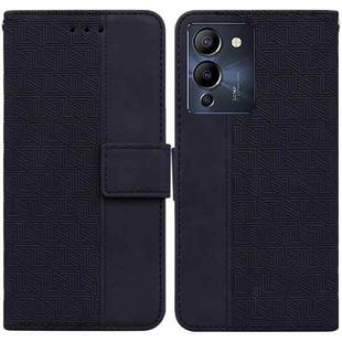 For Infinix Note 12 G96/X670 Geometric Embossed Leather Phone Case(Black)