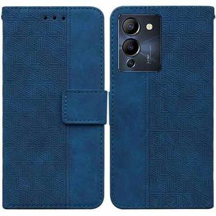 For Infinix Note 12 G96/X670 Geometric Embossed Leather Phone Case(Blue)