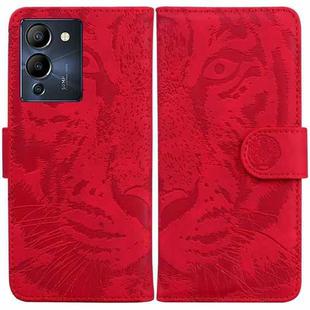 For Infinix Note 12 G96/X670 Tiger Embossing Pattern Horizontal Flip Leather Phone Case(Red)