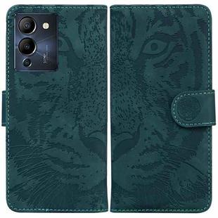 For Infinix Note 12 G96/X670 Tiger Embossing Pattern Horizontal Flip Leather Phone Case(Green)