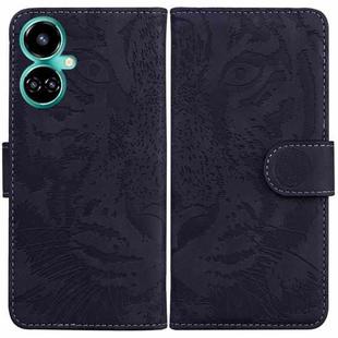 For Tecno Camon 19 Pro 5G Tiger Embossing Pattern Horizontal Flip Leather Phone Case(Black)