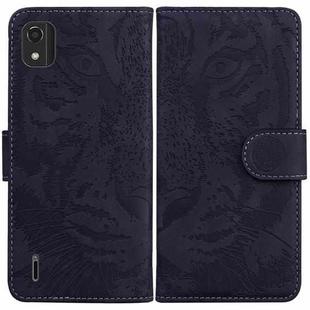 For Nokia C2 2nd Edition Tiger Embossing Pattern Horizontal Flip Leather Phone Case(Black)