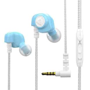 QKZ SK5 In-ear Subwoofer Wire-controlled Music Earphone with Mic(Blue)