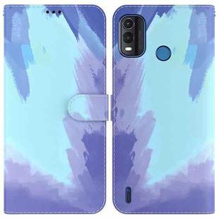 For Nokia G11 Plus Watercolor Pattern Horizontal Flip Leather Phone Case(Winter Snow)