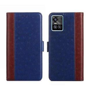 For vivo S10 / S10 Pro Ostrich Texture Flip Leather Phone Case(Blue)