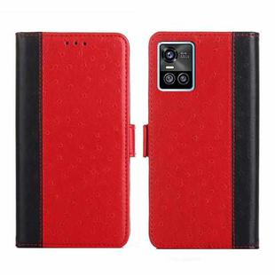 For vivo S10 / S10 Pro Ostrich Texture Flip Leather Phone Case(Red)