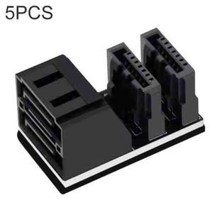 5 PCS Motherboard SATA 7Pin Dual Interface, Model:PH572 90 Degree