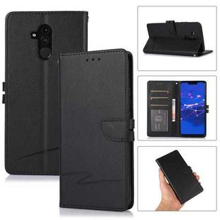 For Huawei Mate 20 lite Cross Texture Horizontal Flip Leather Phone Case(Black)