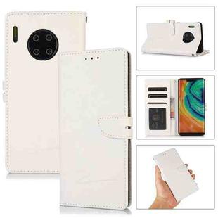 For Huawei Mate 30 Pro Cross Texture Horizontal Flip Leather Phone Case(White)