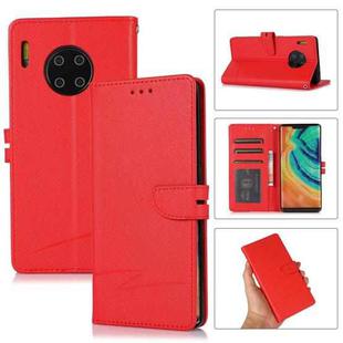 For Huawei Mate 30 Pro Cross Texture Horizontal Flip Leather Phone Case(Red)