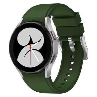 For Samsung Galaxy Watch 5 40mm Silicone Watch Band(Army Green)