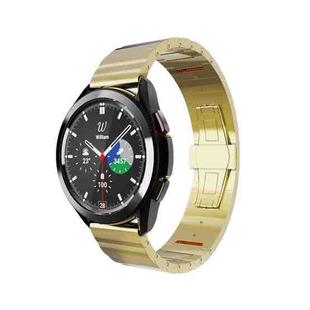 For Samsung Galaxy Watch 5 40mm / 44mm Steel Watch Band(Gold)