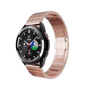 For Samsung Galaxy Watch 5 40mm / 44mm Steel Watch Band(Rose Gold)