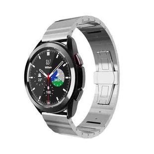 For Samsung Galaxy Watch 5 Pro 45mm Steel Watch Band(Silver)