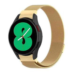 For Samsung Galaxy Watch 5 Pro 45mm Milanese Watch Band(Gold)