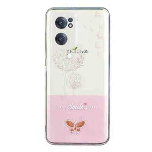 For OnePlus Nord CE 2 5G Bronzing Butterfly Flower Phone Case(Dandelions)