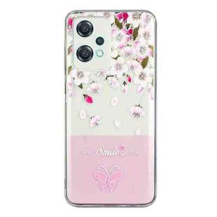 For OnePlus Nord CE 2 Lite Bronzing Butterfly Flower Phone Case(Peach Blossoms)