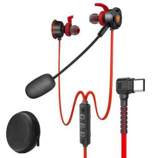 PLEXTONE G30GL 1.2m Game Live DSP In-Ear Type-C Wired Gaming Earphones(Red)