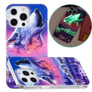 For iPhone 14 Pro Luminous TPU Soft Phone Case(Seven Wolves)