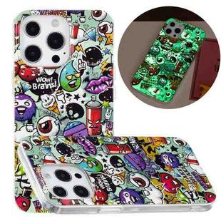 For iPhone 14 Pro Max Luminous TPU Soft Phone Case (Rubbish)