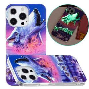 For iPhone 14 Pro Max Luminous TPU Soft Phone Case (Seven Wolves)