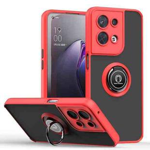 For OPPO Reno8 Pro+ Q Shadow 1 Series TPU + PC Phone Case with Ring Holder(Red)