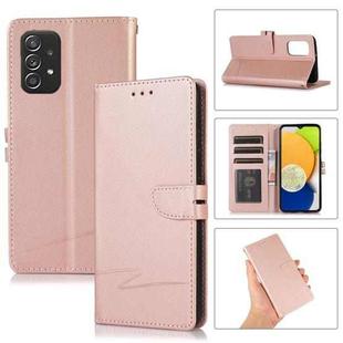 For Samsung Galaxy A32 Cross Texture Horizontal Flip Leather Phone Case(Pink)