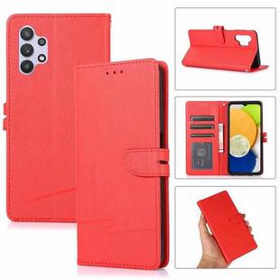 For Samsung Galaxy A32 5G Cross Texture Horizontal Flip Leather Phone Case(Red)