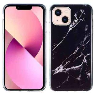 For iPhone 14 IMD Marble TPU Phone Case (Black)