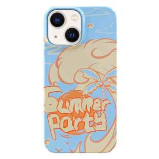 For iPhone 13 Painted Pattern PC Phone Case(Summer Party)