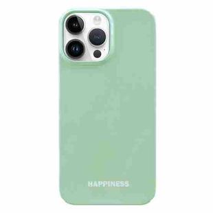 For iPhone 13 Pro Max Painted Pattern PC Phone Case (Green)