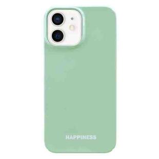 For iPhone 12 Painted Pattern PC Phone Case(Green)