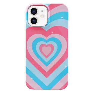 For iPhone 12 Painted Pattern PC Phone Case(Love)