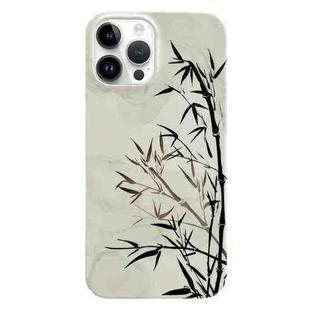 For iPhone 12 Pro Painted Pattern PC Phone Case(Ink Painting)