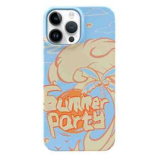 For iPhone 12 Pro Max Painted Pattern PC Phone Case(Summer Party)