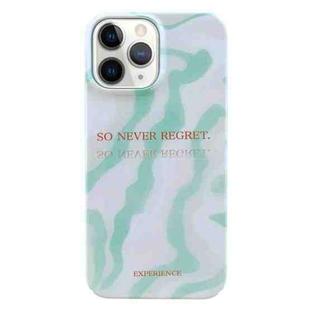 For iPhone 11 Pro Max Painted Pattern PC Phone Case (Matcha Green)