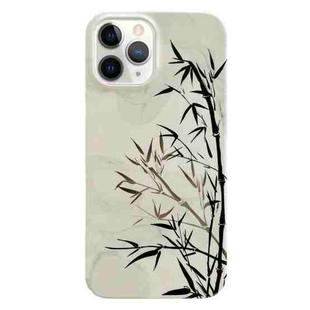 For iPhone 11 Pro Max Painted Pattern PC Phone Case (Ink Painting)