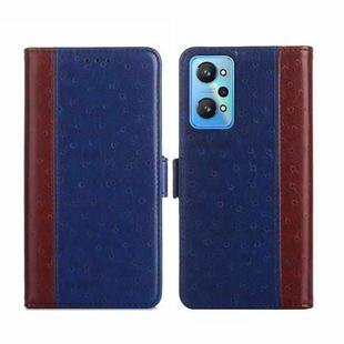 For Realme GT Neo2 5G Ostrich Texture Flip Leather Phone Case(Blue)