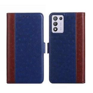 For OPPO K9s / Realme Q3s Ostrich Texture Flip Leather Phone Case(Blue)