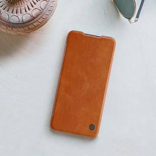 For Xiaomi Redmi K30/K30 5G NILLKIN QIN Series Crazy Horse Texture Horizontal Flip Leather Case with Card Slot(Brown)