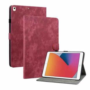 Tiger Pattern PU Tablet Case With Sleep / Wake-up Function For iPad 10.2 2019/Air 2019 10.5/10.2 2020/2021(Red)