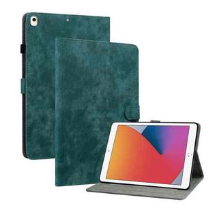 Tiger Pattern PU Tablet Case With Sleep / Wake-up Function For iPad 10.2 2019/Air 2019 10.5/10.2 2020/2021(Dark Green)