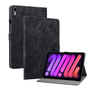For iPad mini 6 Tiger Pattern PU Tablet Case With Sleep / Wake-up Function For iPad mini 2021(Black)