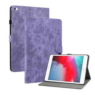 Tiger Pattern PU Tablet Case With Sleep / Wake-up Function For iPad mini 1/2/3/4/5(Purple)