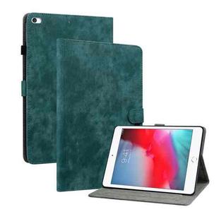 Tiger Pattern PU Tablet Case With Sleep / Wake-up Function For iPad mini 1/2/3/4/5(Dark Green)