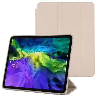For iPad Pro 11 2022 / 2021 / 2020 3-fold Horizontal Flip Smart Leather Tablet Case with Sleep / Wake-up Function & Holder(Grey)