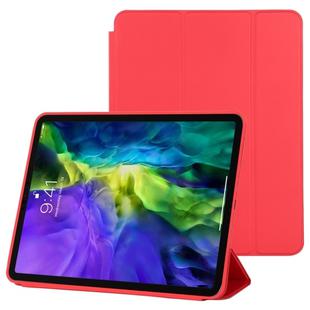 For iPad Pro 11 2022 / 2021 / 2020 3-fold Horizontal Flip Smart Leather Tablet Case with Sleep / Wake-up Function & Holder(Red)